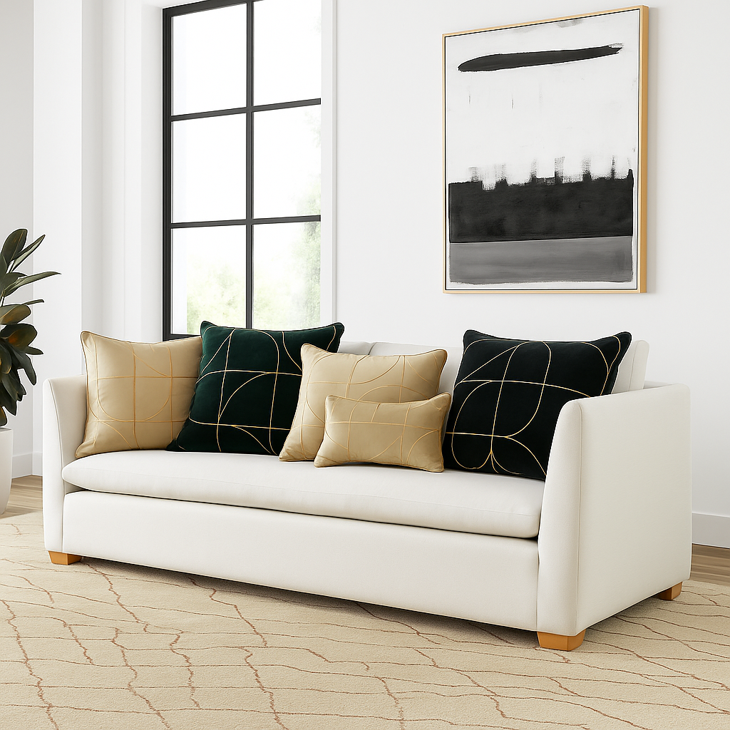 Beige Regent Cushion Cover