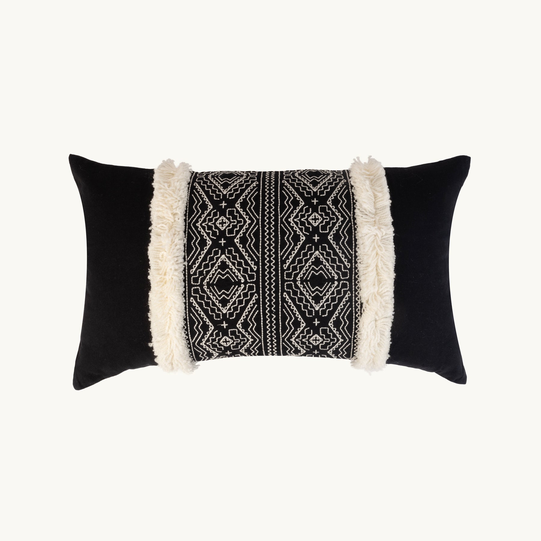 Black tribal pillow best sale