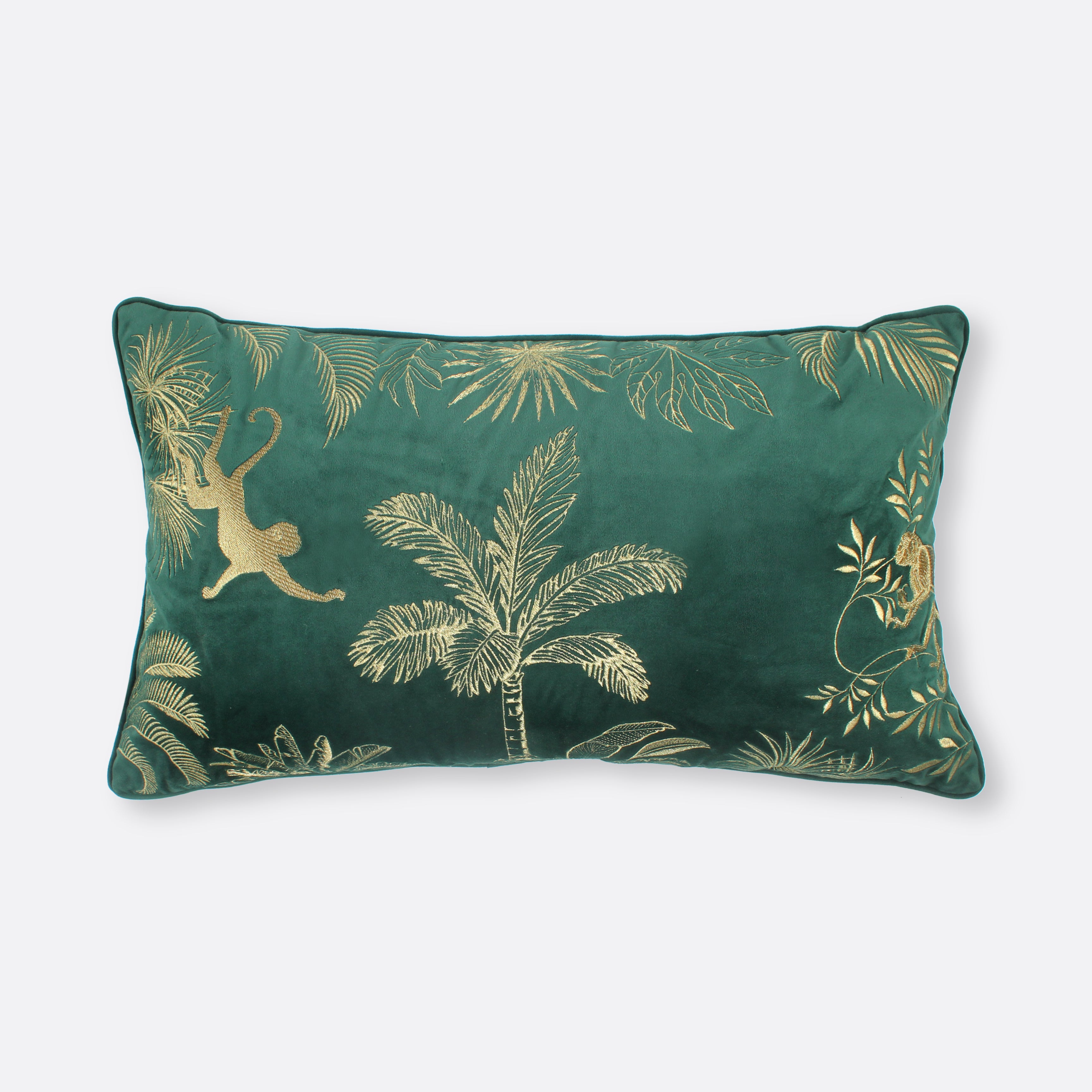 Emerald Island Garden Lumbar Cushion Cover