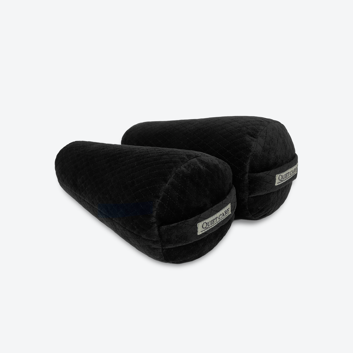 Quilted velvet short boot shapers in black, second angle