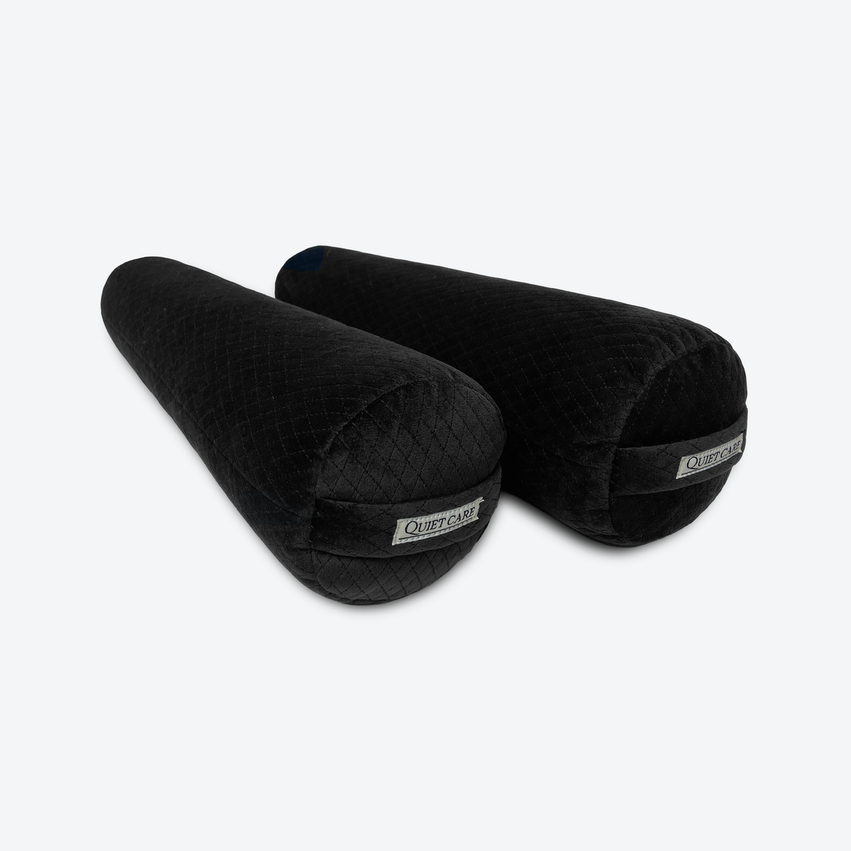 Quilted velvet tall boot shapers in black, second angle