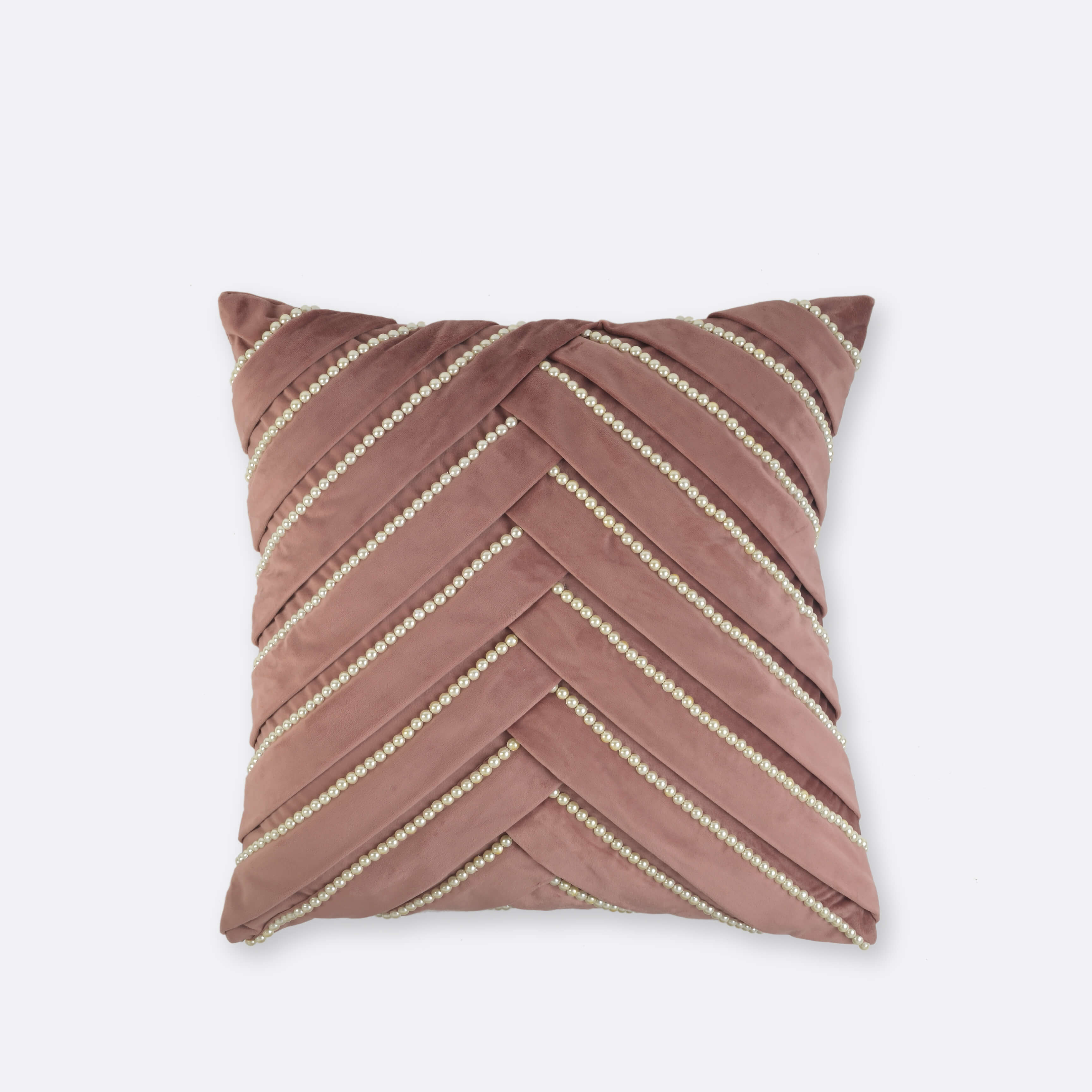 Pink Sophia Pearl Cushion Cover