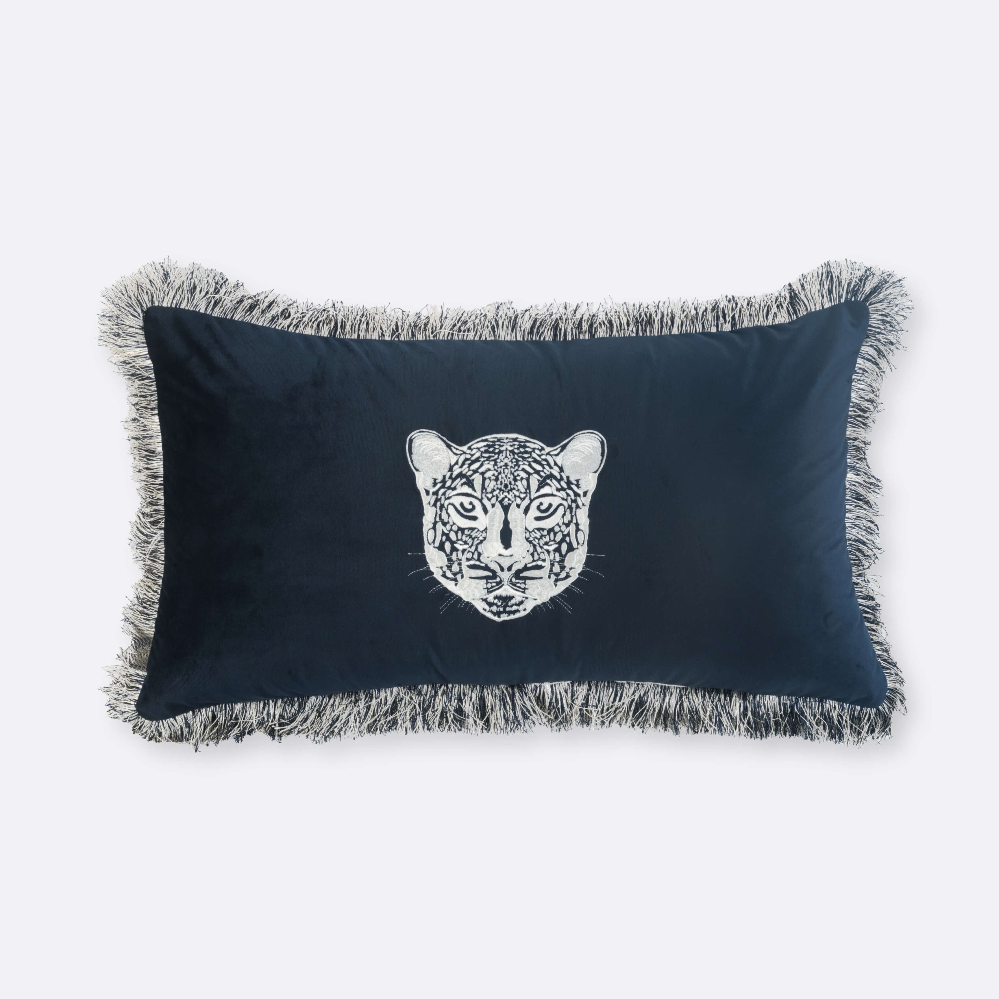 Blue Safari Lumbar Cushion Cover