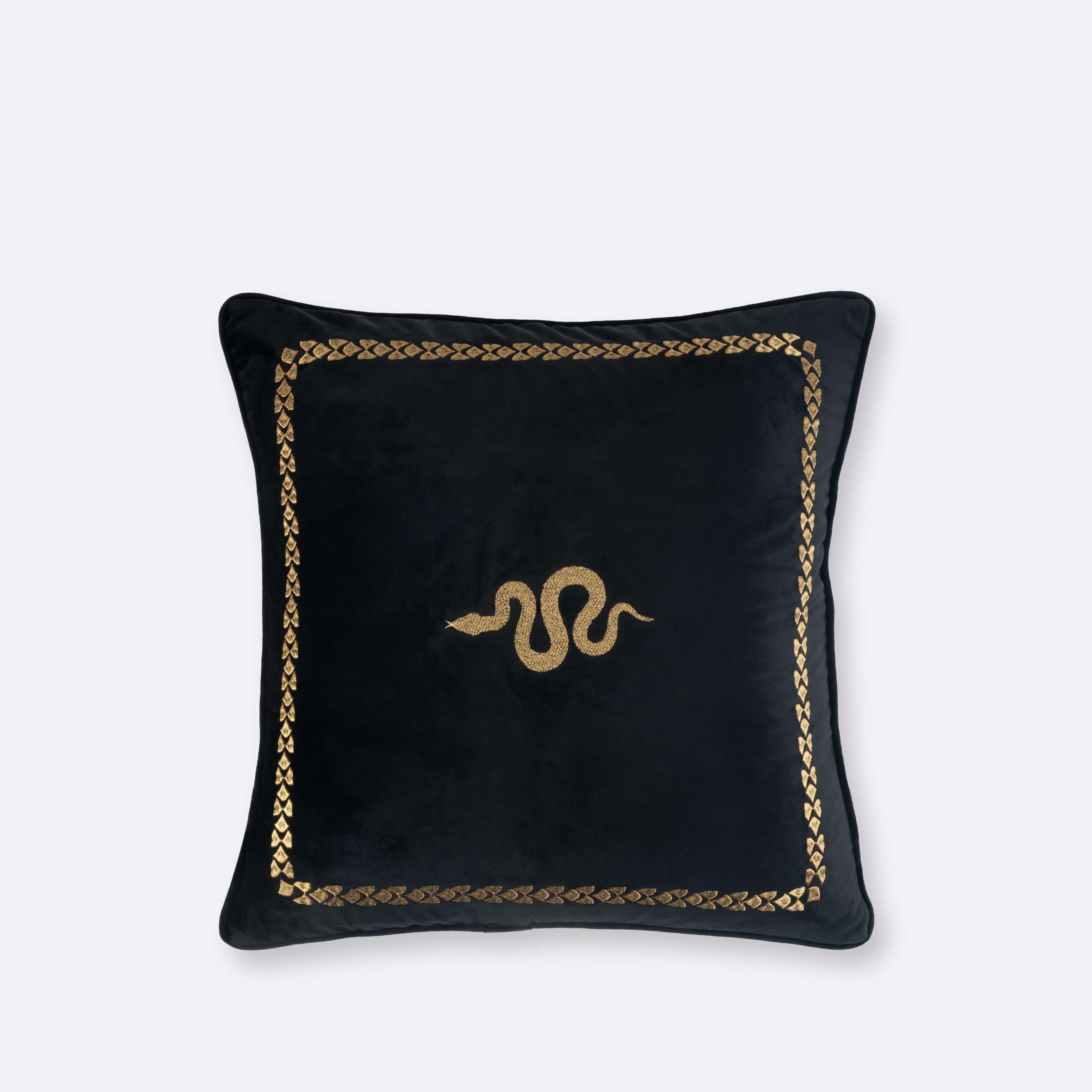 Black Snake Cushion Cover