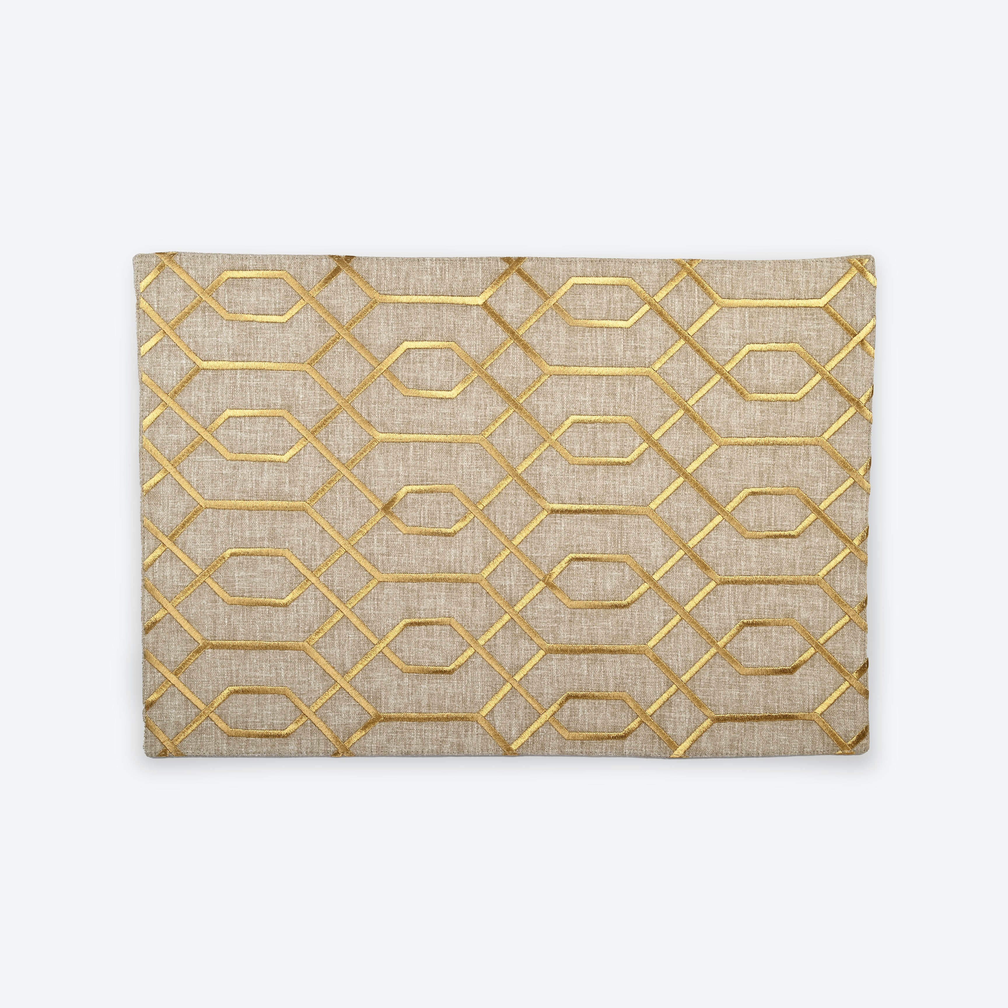 Napkins & Napkin Rings in Beige- Alloy, Standard Size