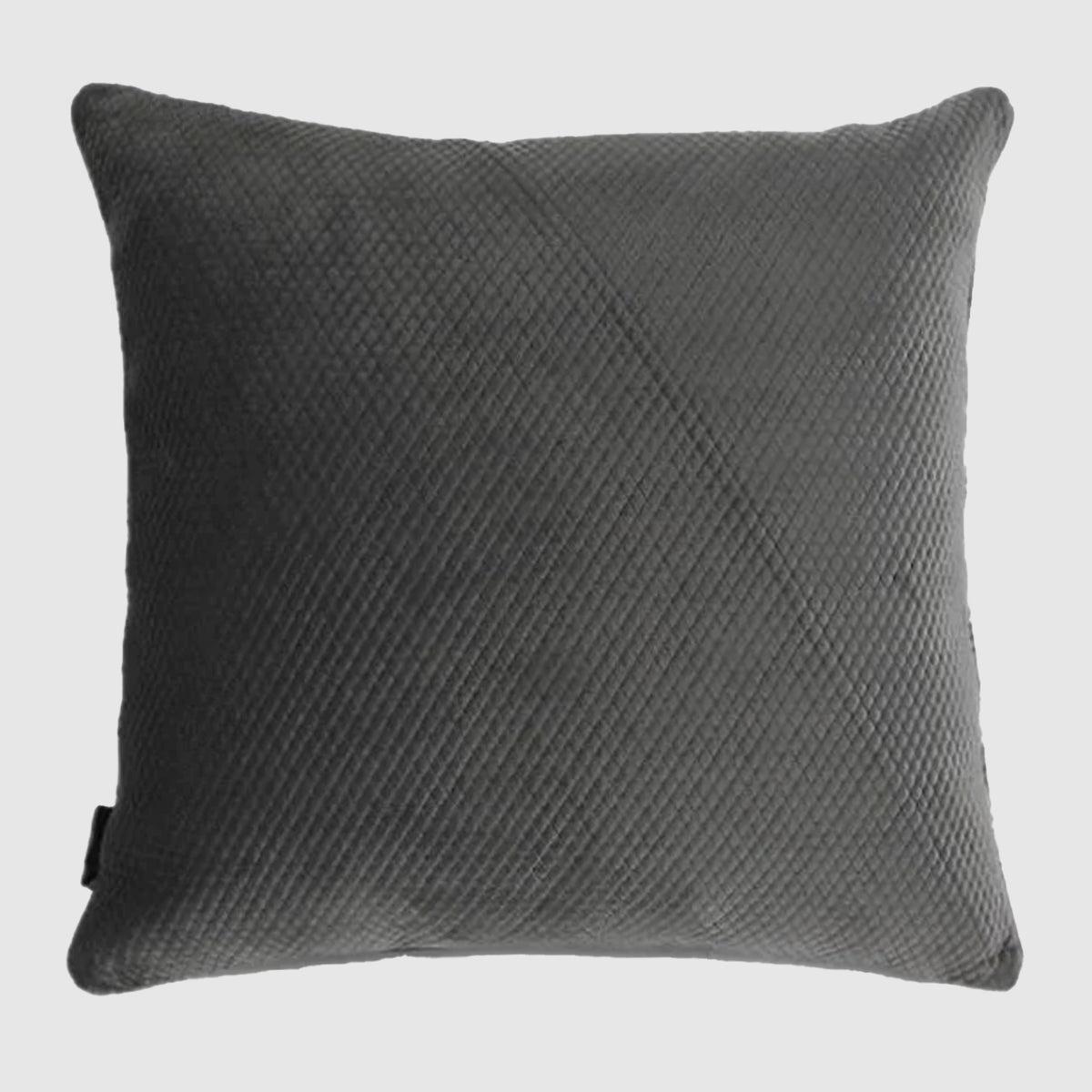Ashton Classic Quilted Cushion Cover , Grey The Pillow Company