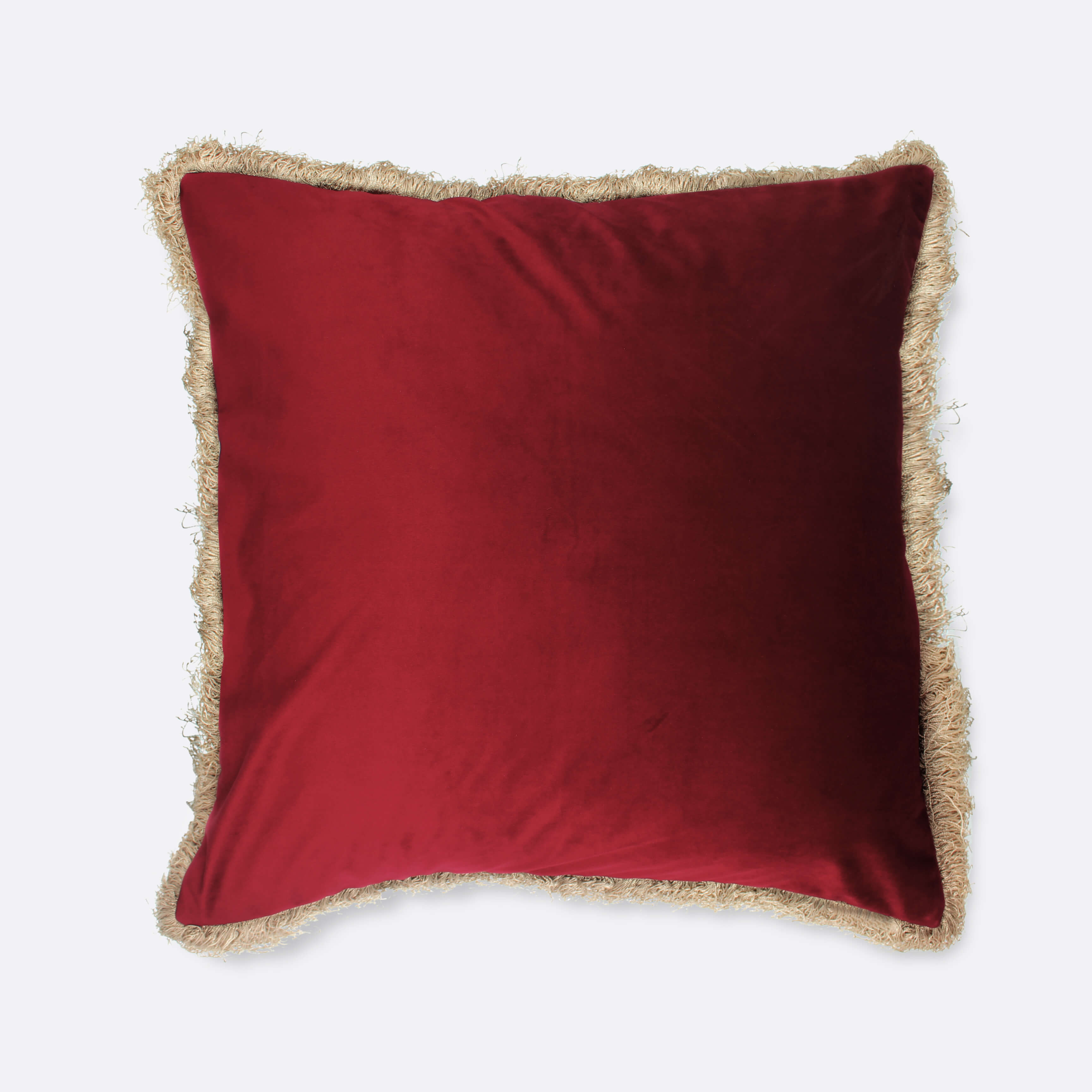 Merlot Fringe Cushion Cover