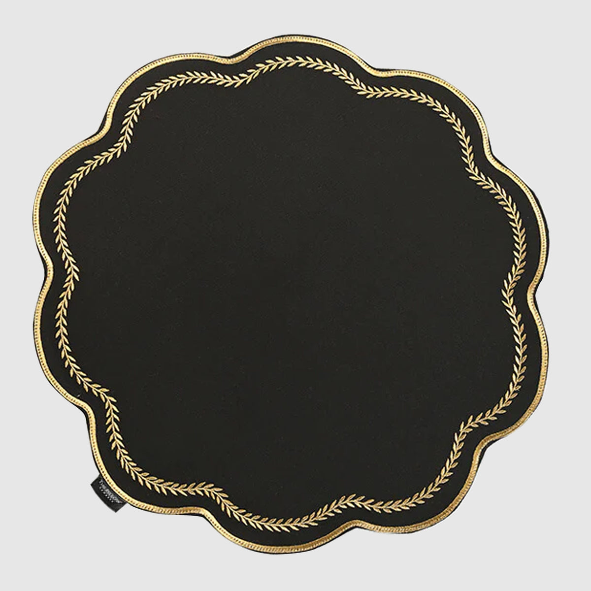 Noir Glamour Placemats Black, Set Of 2 The Pillow Company