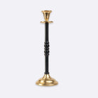 Opulent Glow Candle Holder, Black & Gold