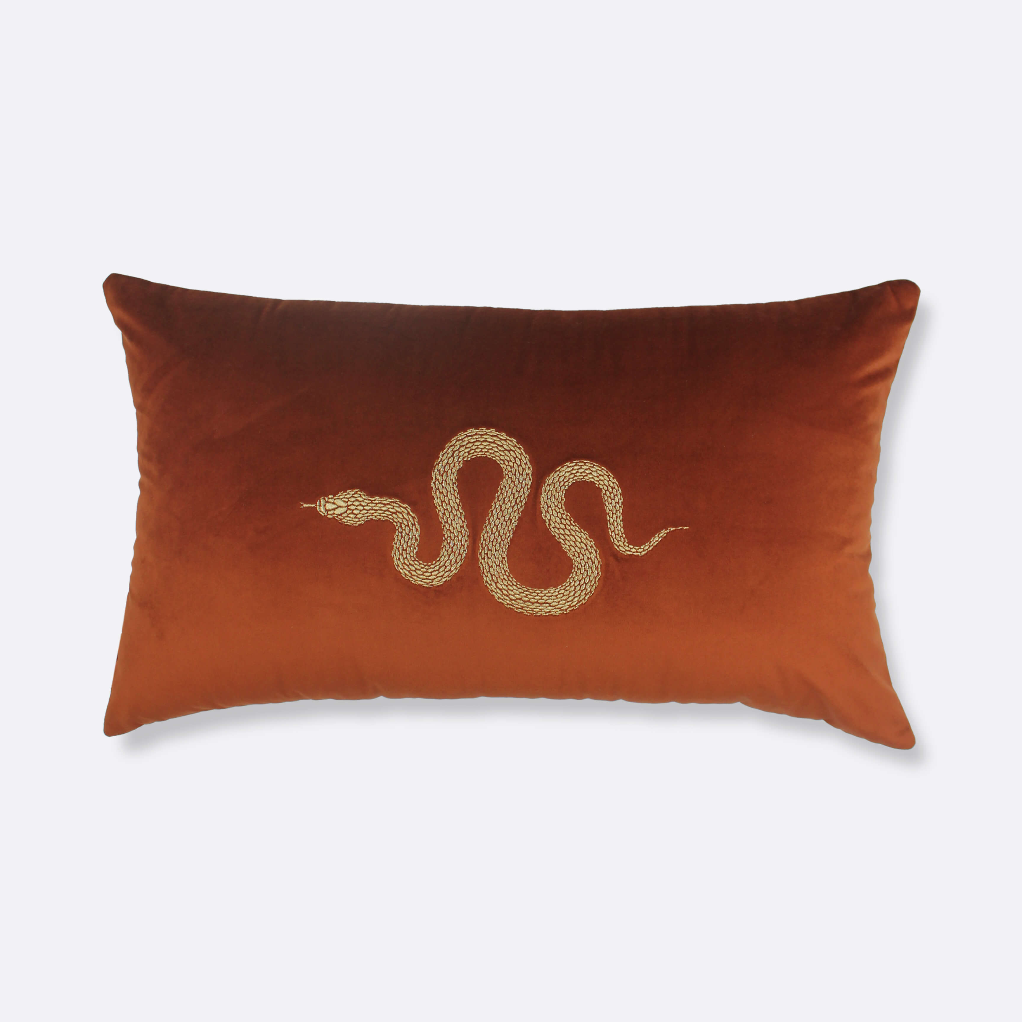 Amber Snake Lumbar Cushion Cover