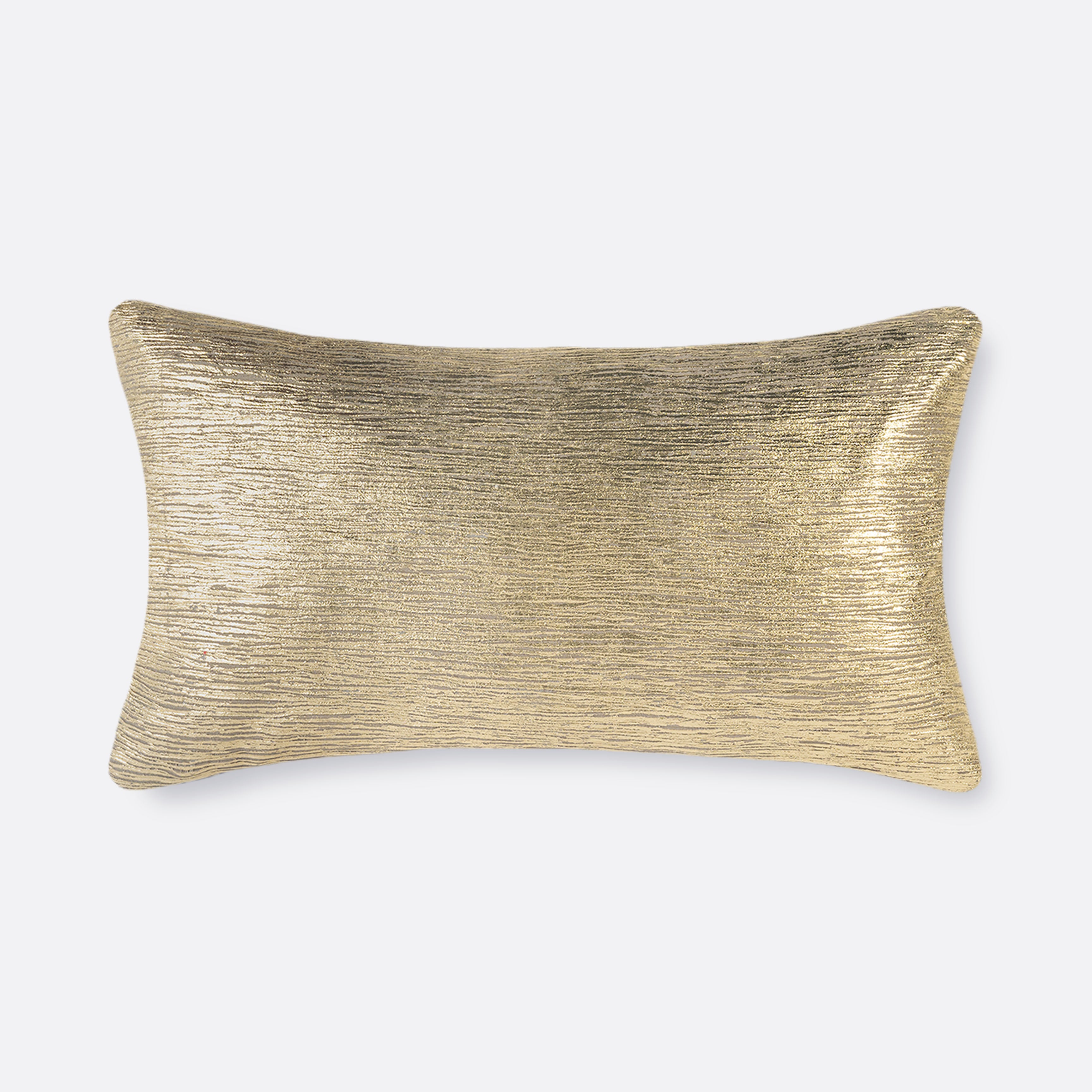 Gold Shimmer Lumbar Cushion Cover