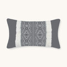 Grey tribal tufted cushion Cover