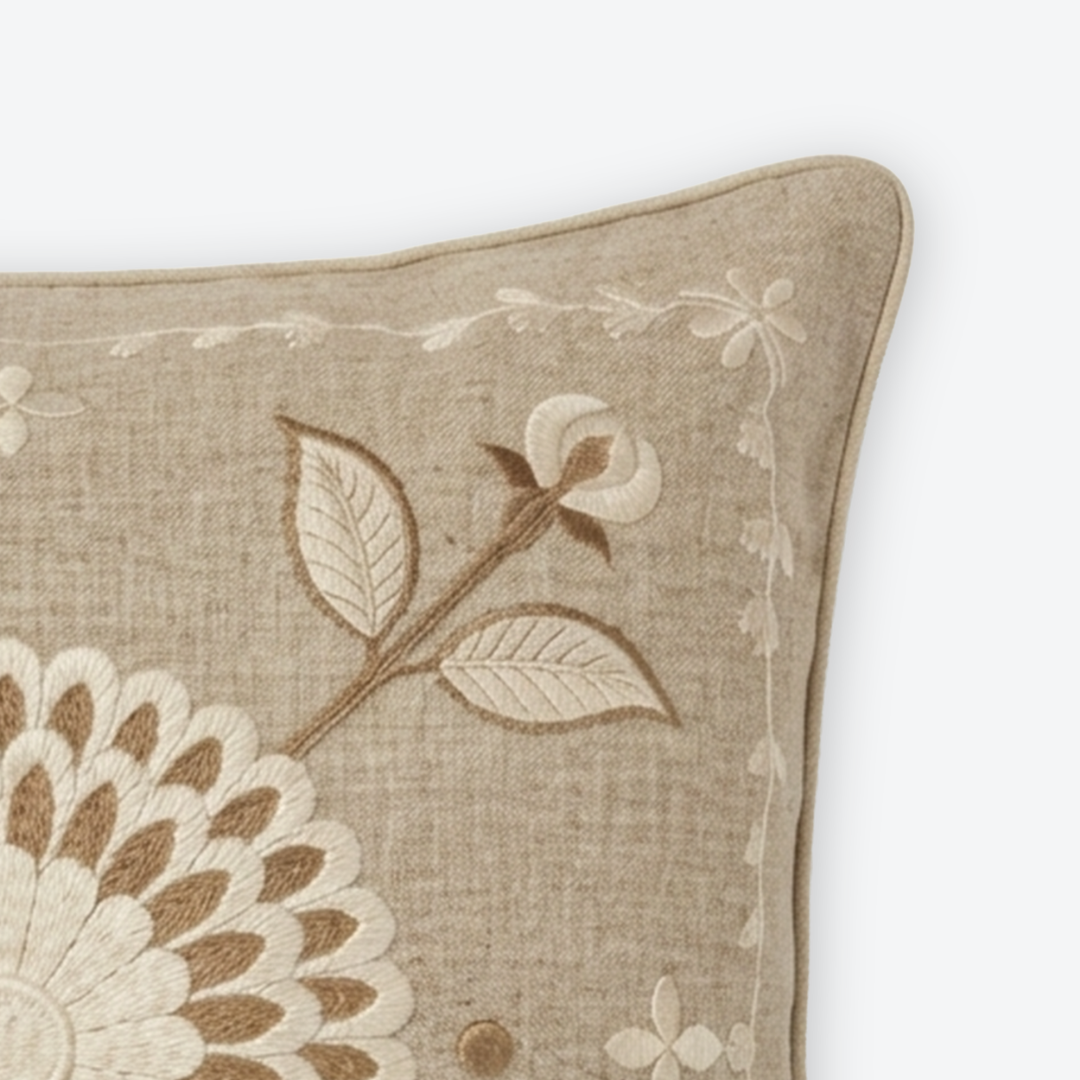 Beige Jaipur Sun Cushion Cover, view 3