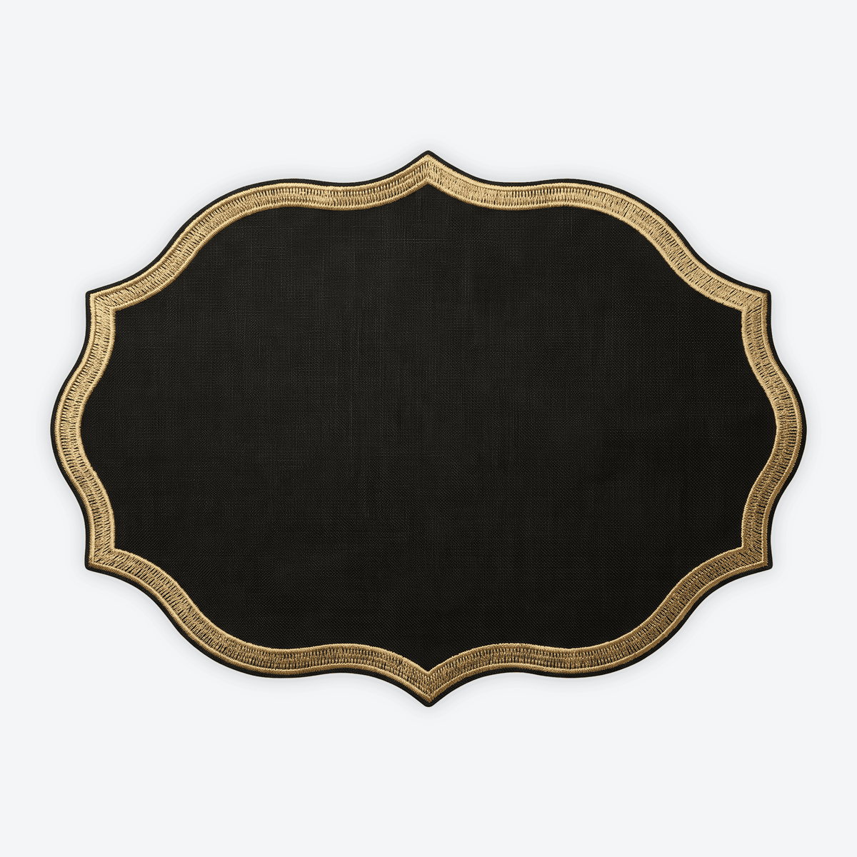 Black Florentine Placemat, Set of 4
