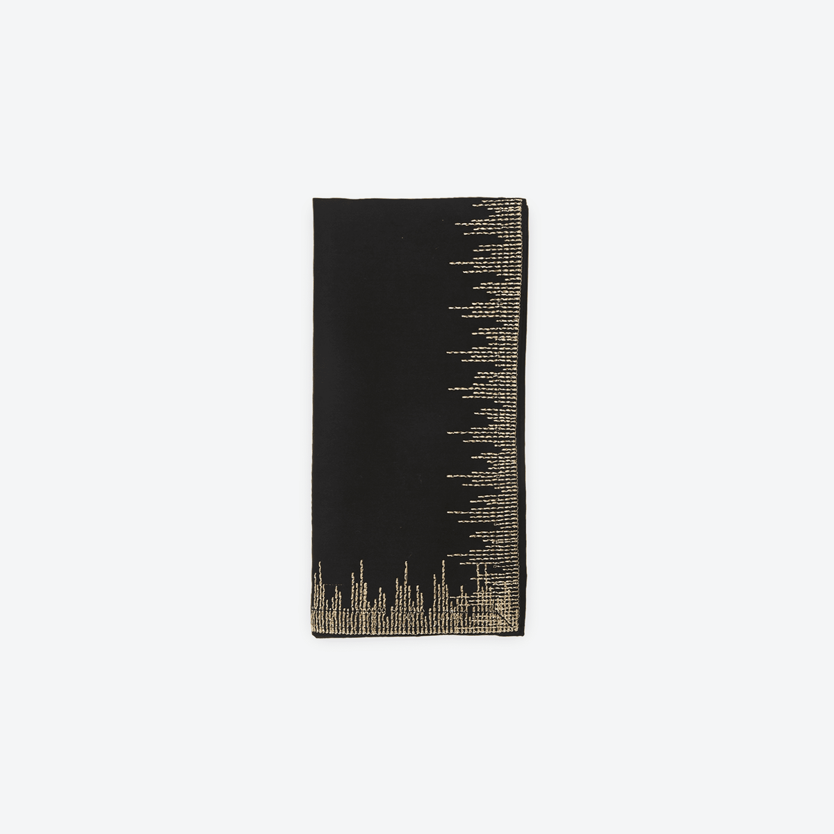 Black Gilded Napkin, Set of 4