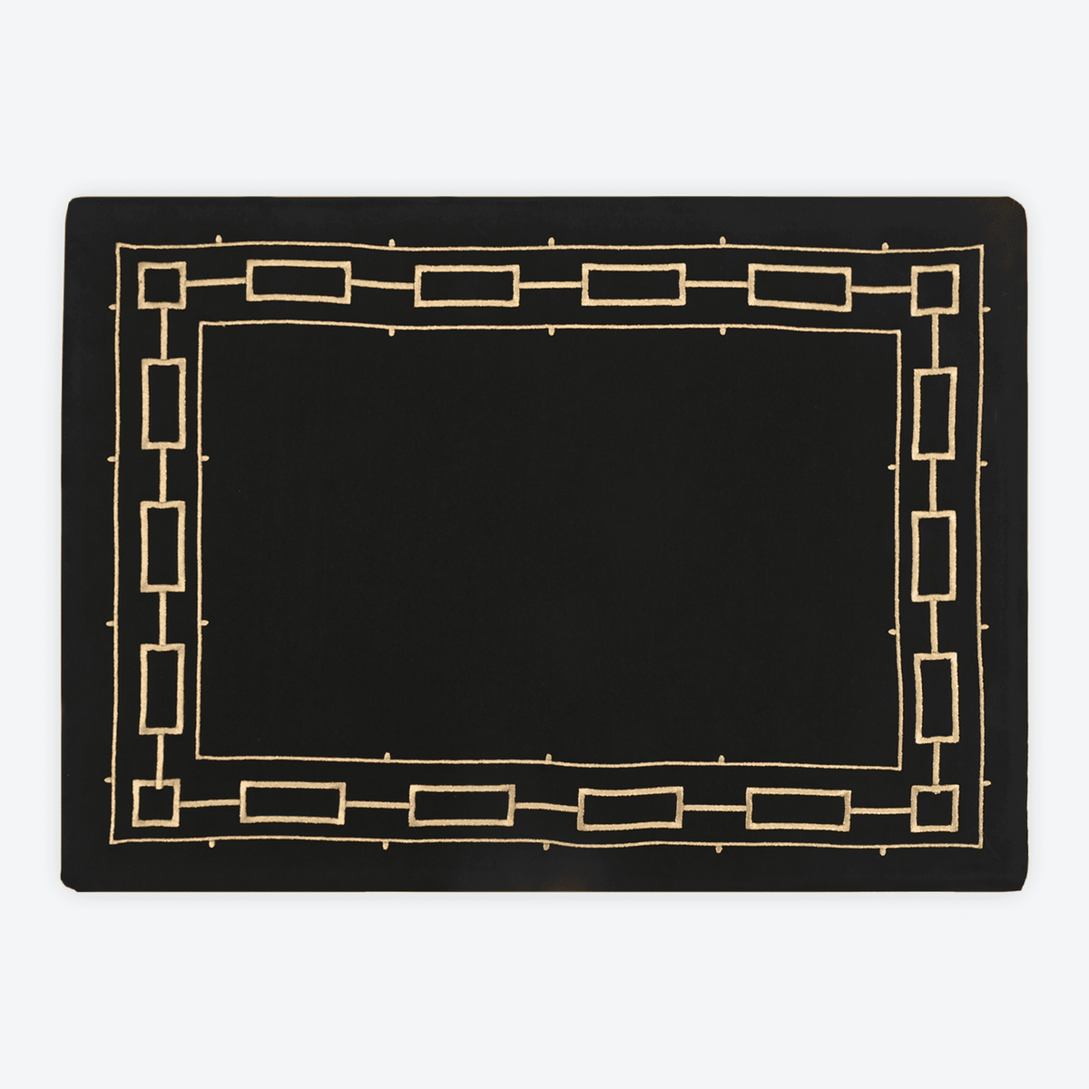 Black Majestic Link Placemat, Set of 4