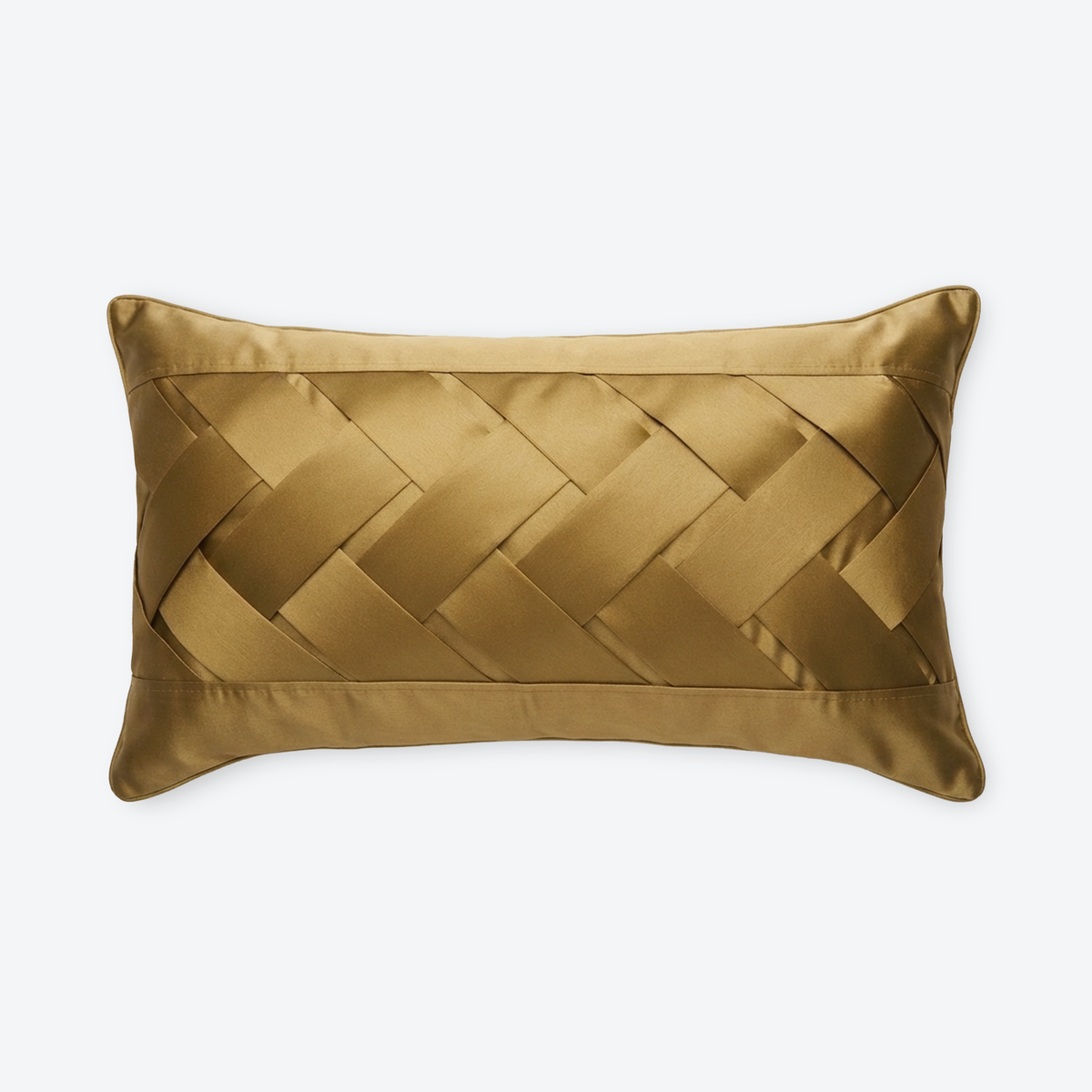 Gold Atelier Weave Lumbar Cushion Cover