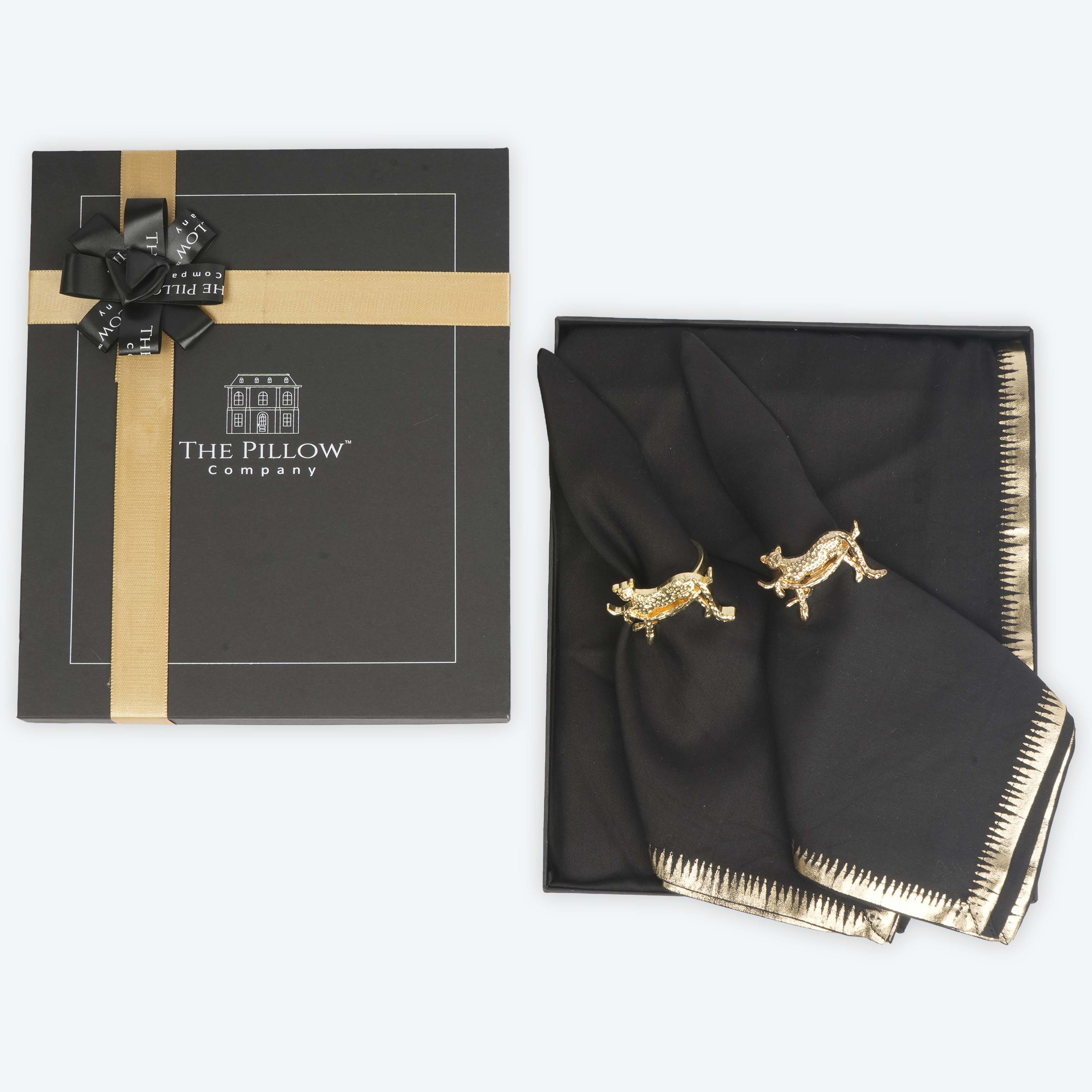 Napkins & Napkin Rings in Gold- Alloy, Standard Size