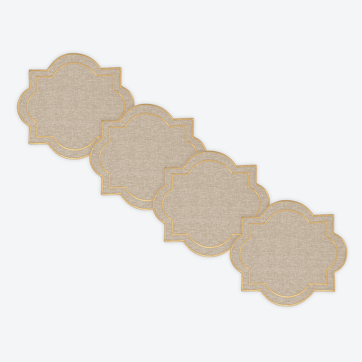 Natural Empress Placemat, Set of 4, full set