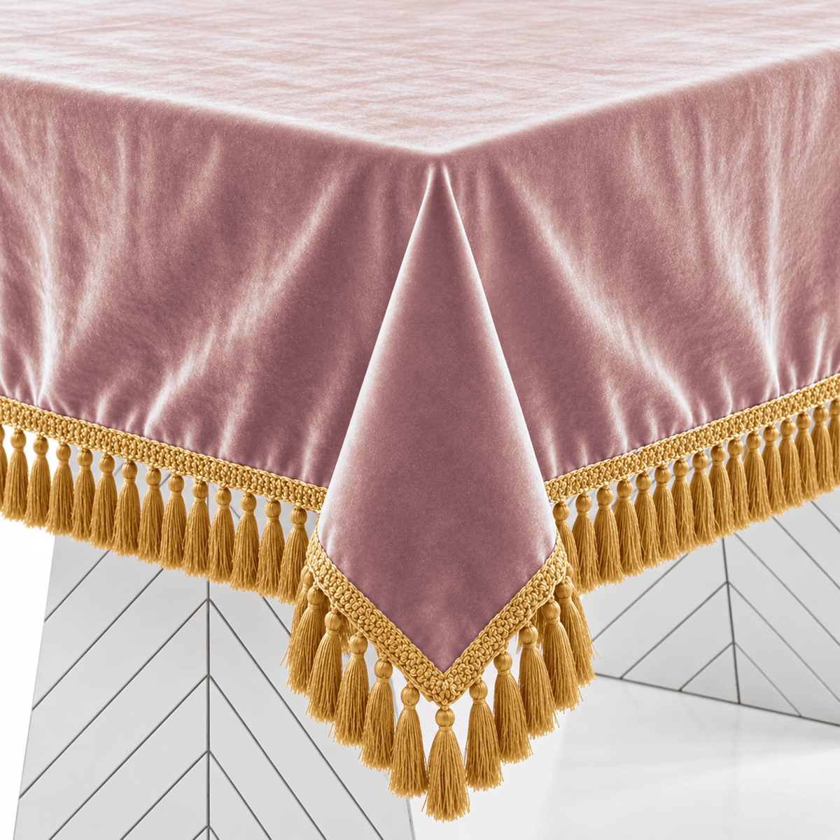 Pink Empress Table Cover, full table