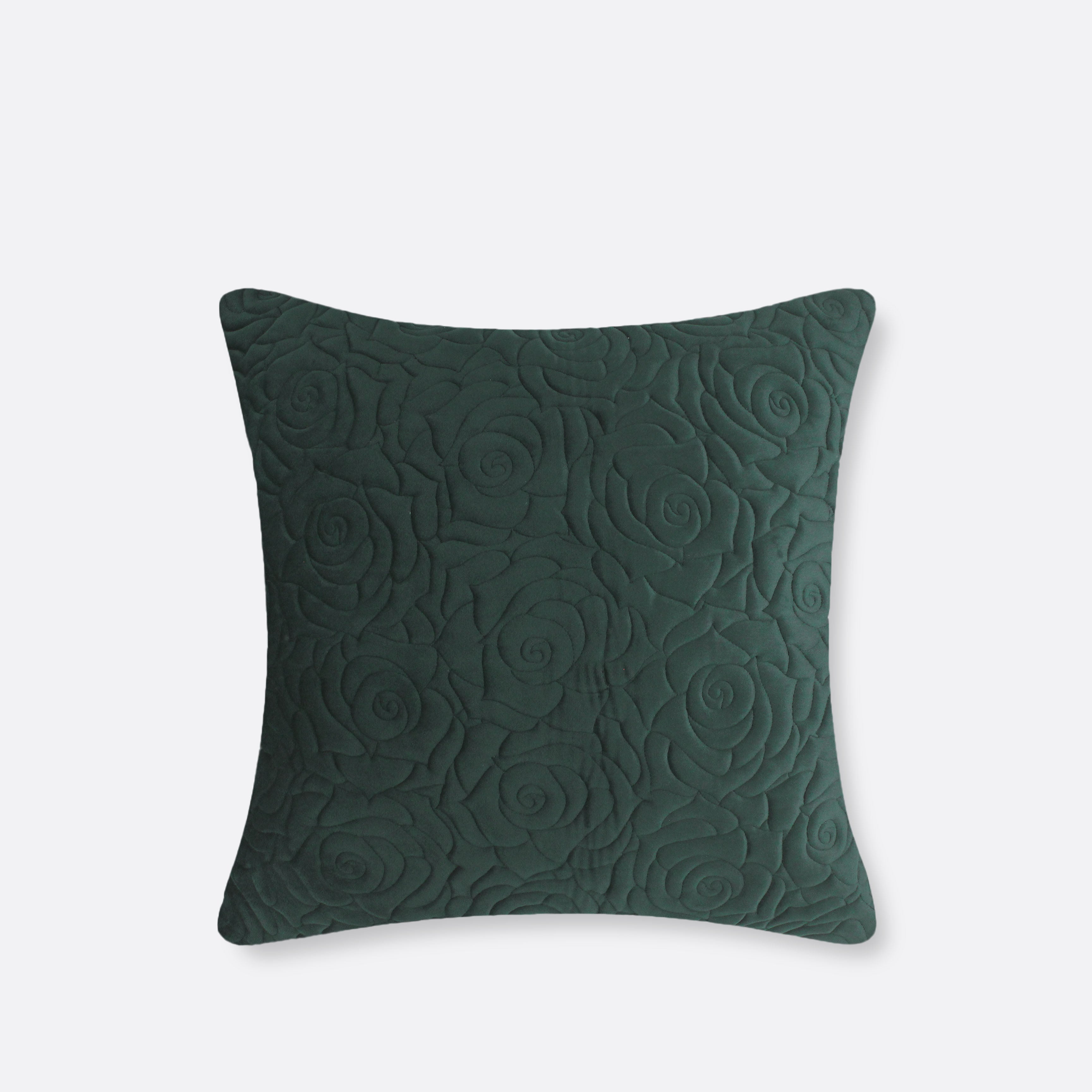 Emerald Rose Cushion Cover