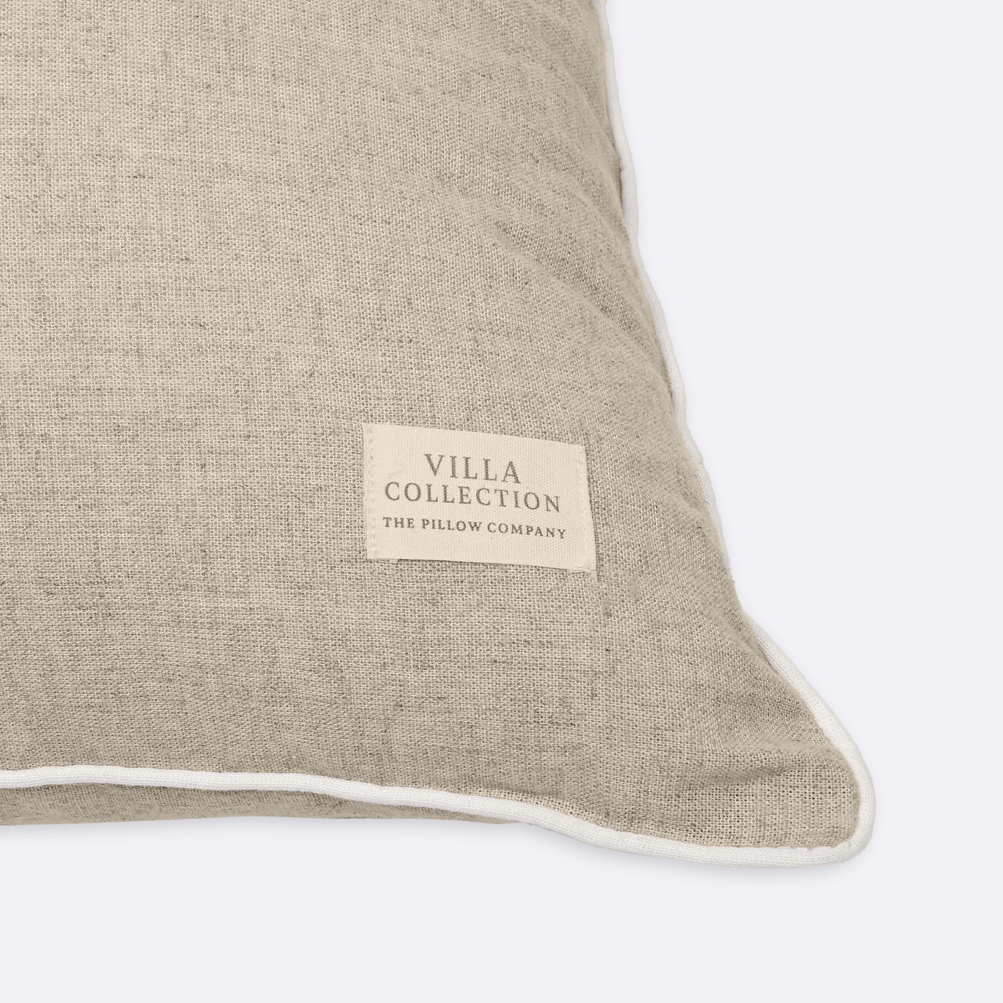 Decorative Cushions in Beige- Cotton, 35 cm x 60 cm