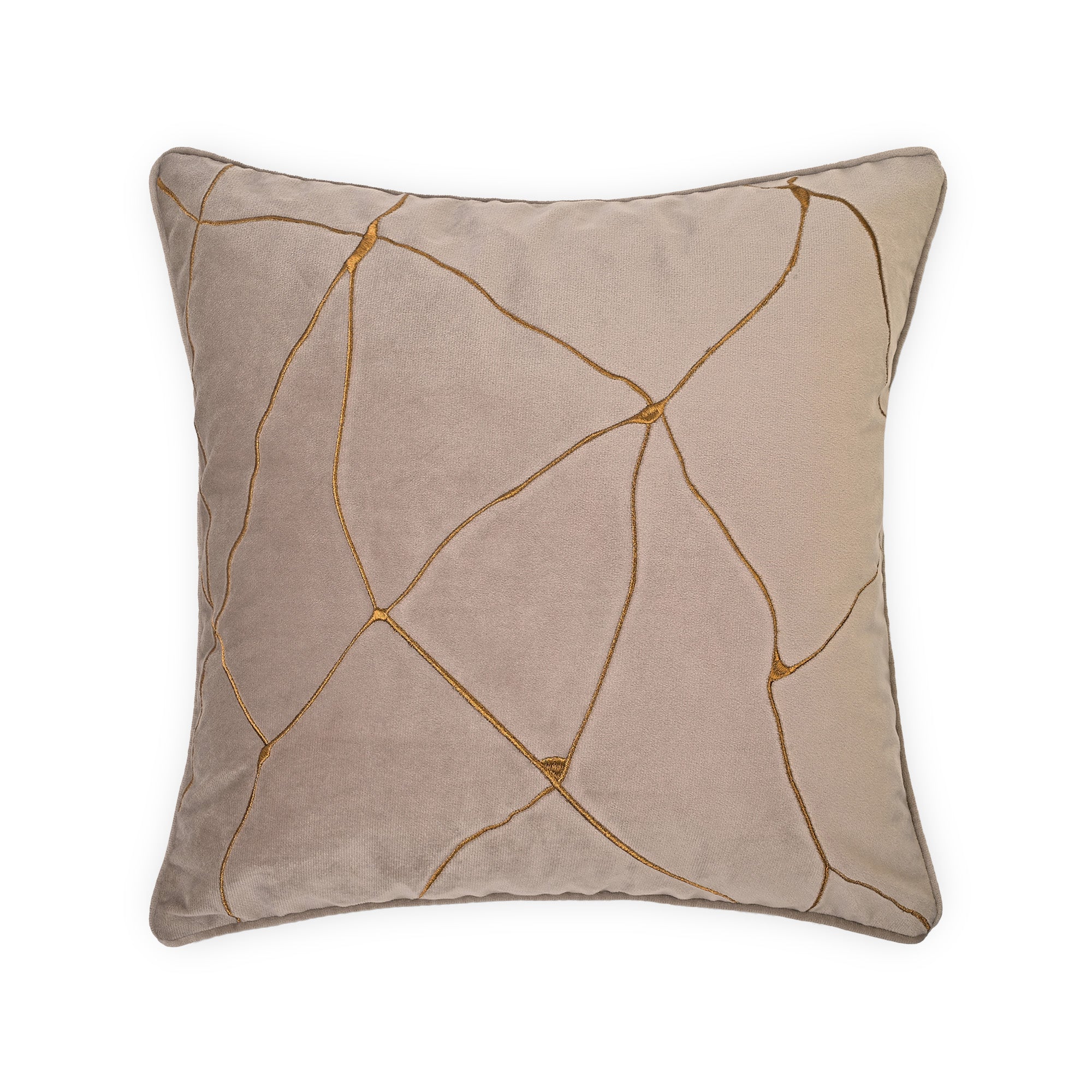 Beige Crackle Luxe Cushion Cover