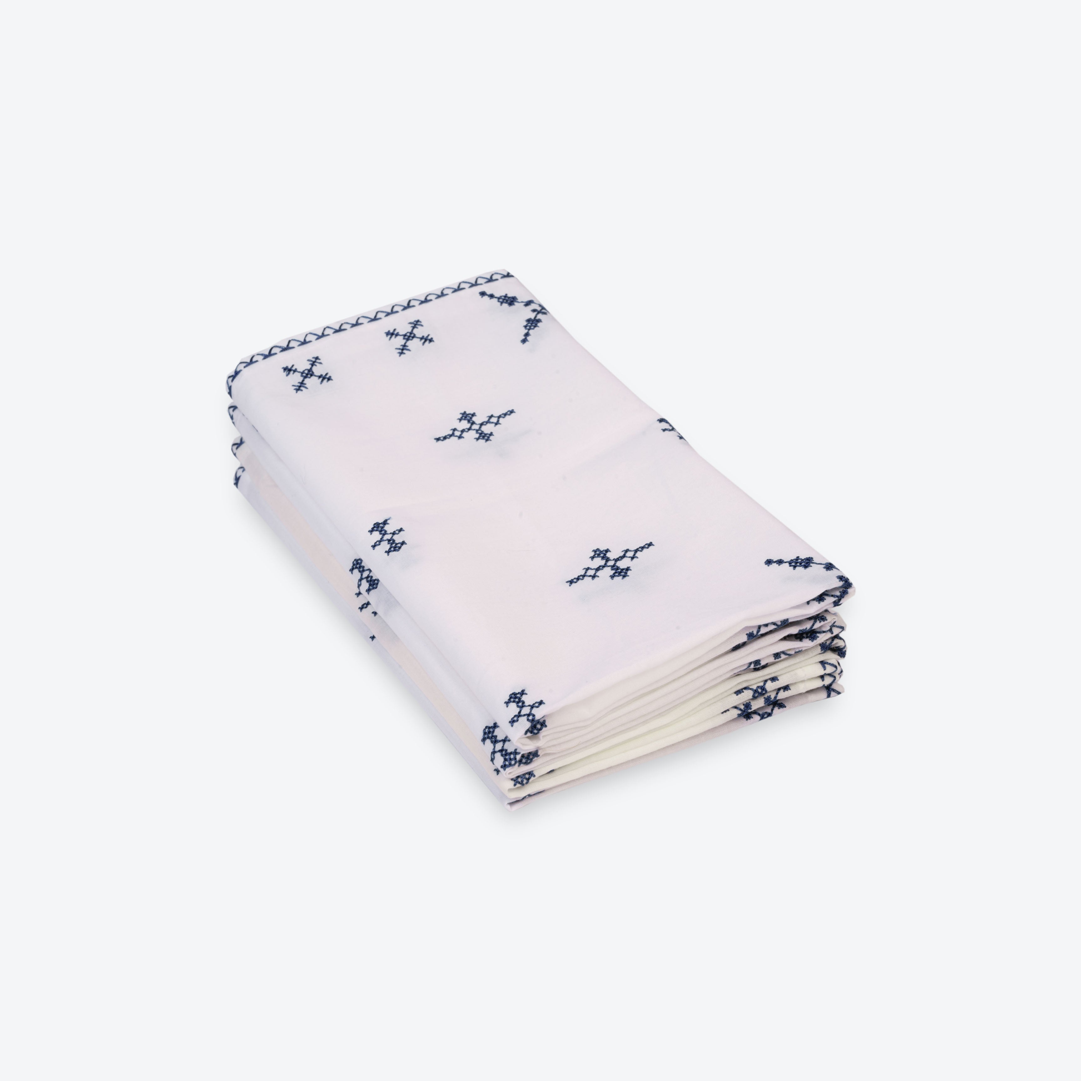 Placemats & Runners in Blue- Cotton Blend, Default Title