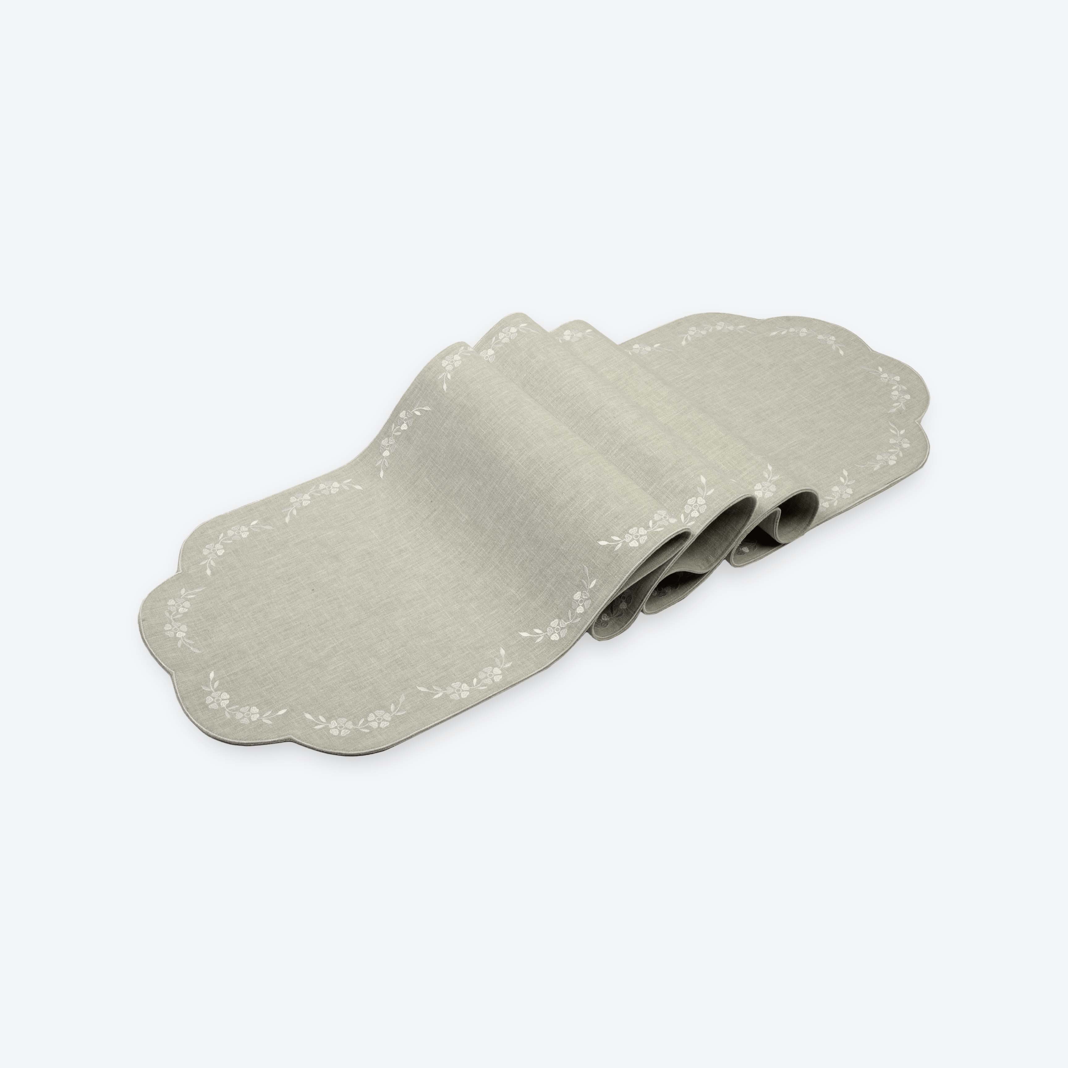 Beige- Cotton Blend, 35 cm x 180 cm