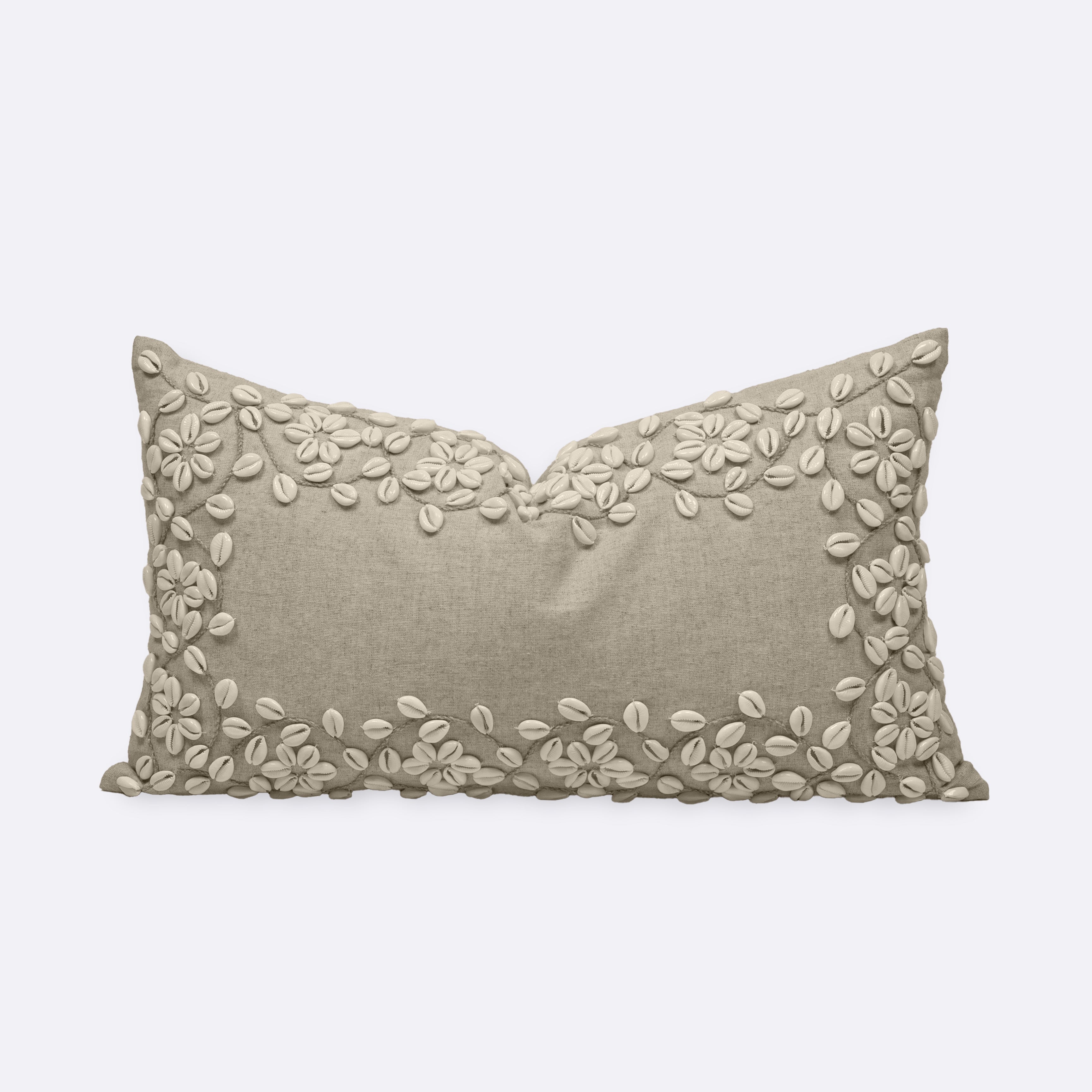 Decorative Cushions in Beige- Linen, 45 cm x 45 cm