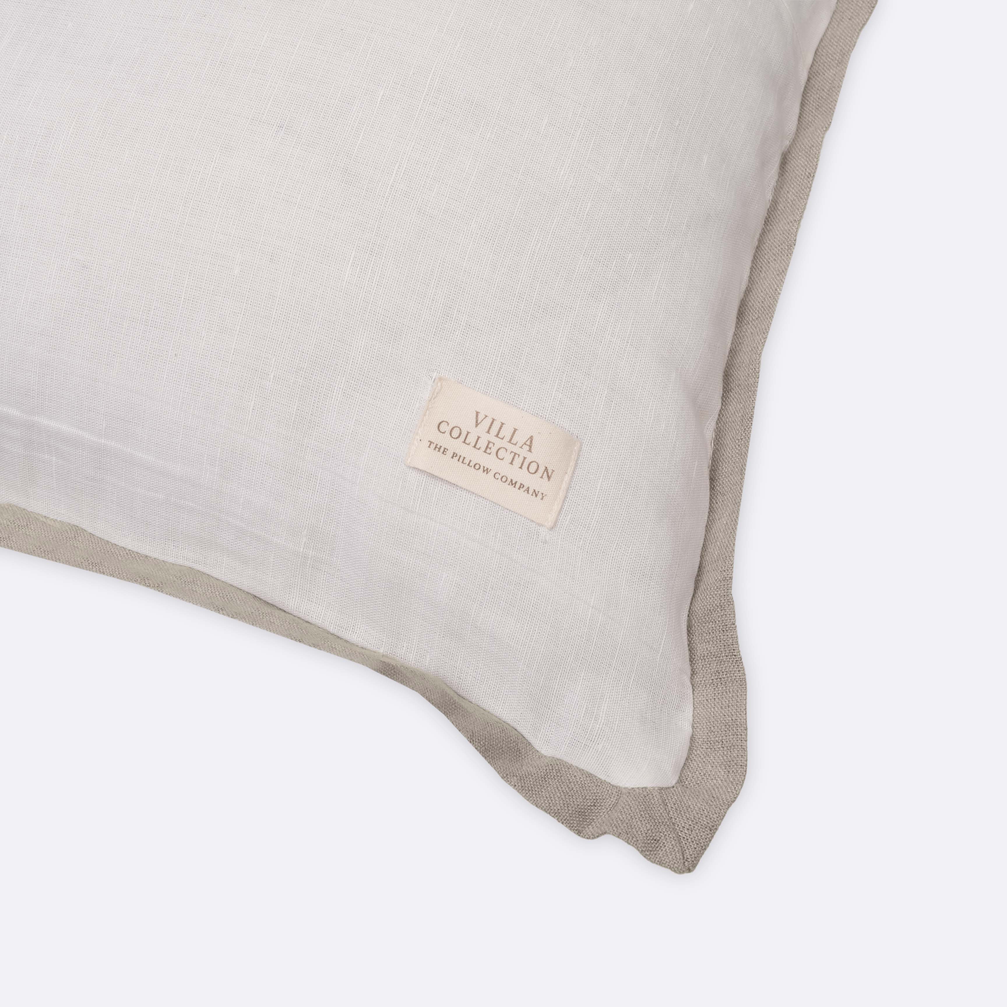 Decorative Cushions in Beige- Cotton, 45 cm x 45 cm
