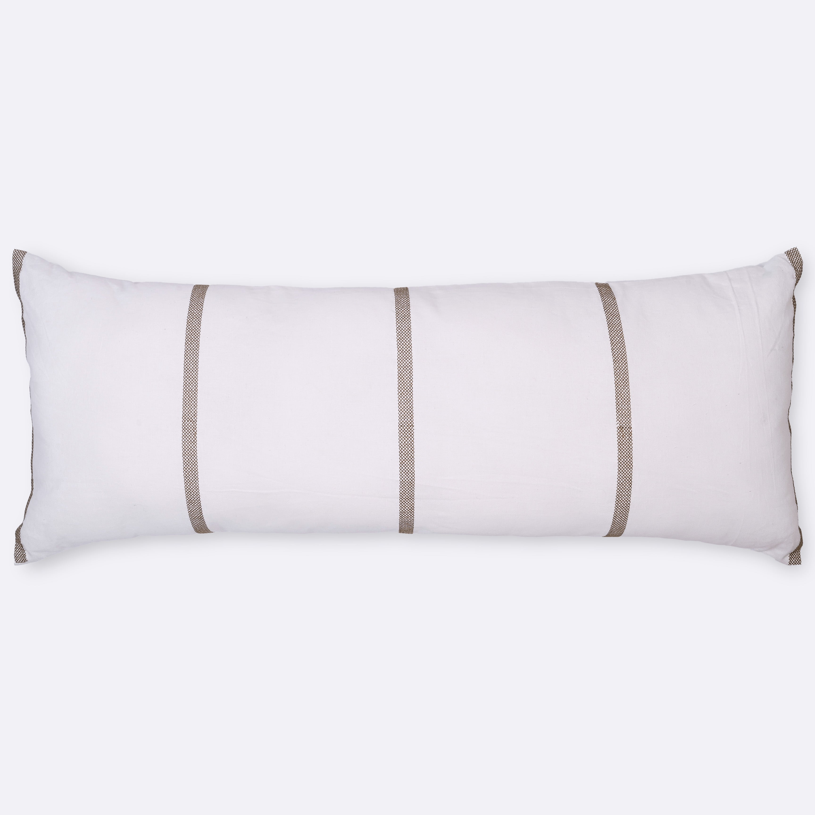 Decorative Cushions in Beige- Cotton Blend, 45 cm x 45 cm
