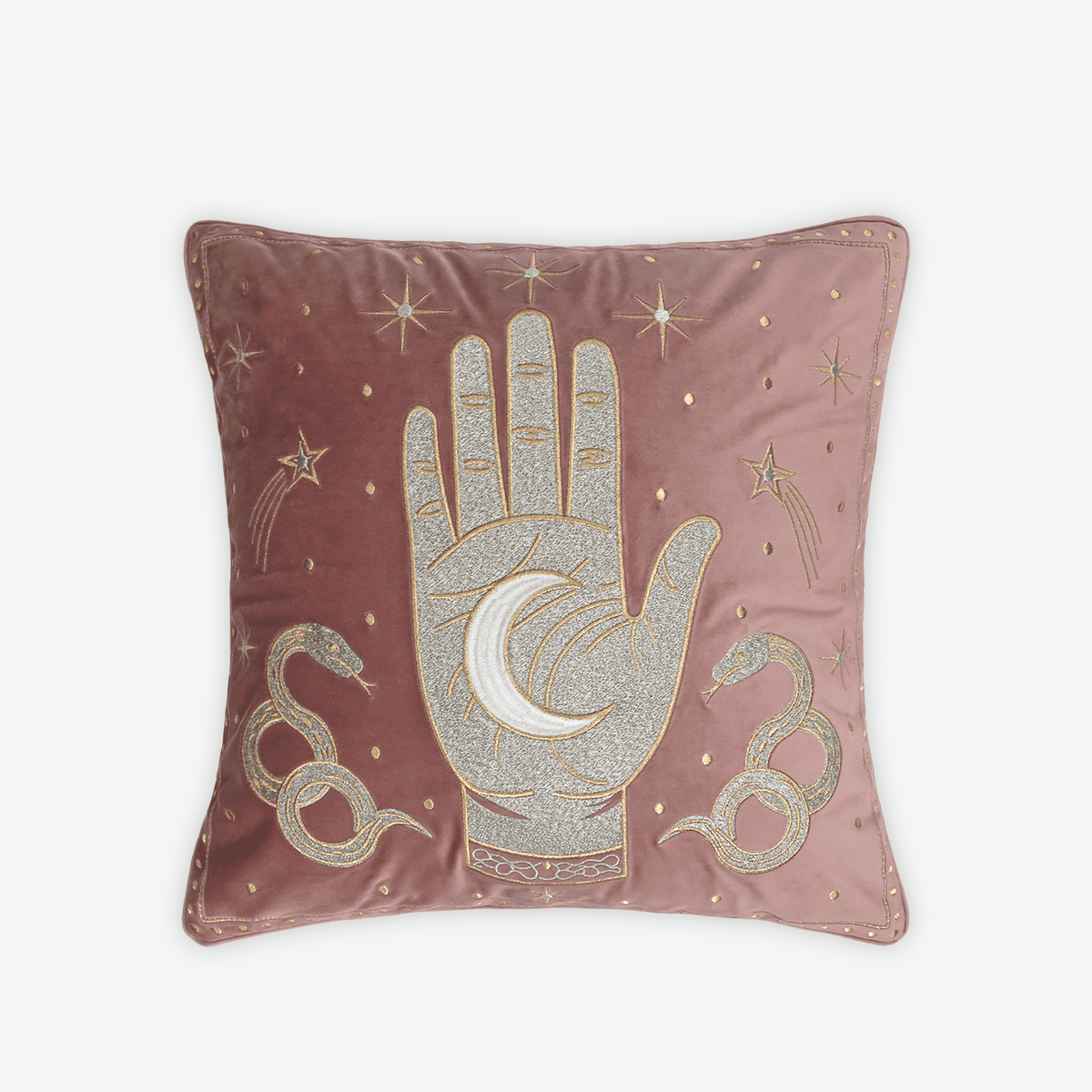 Blush Celestial Palm Cushion Cover