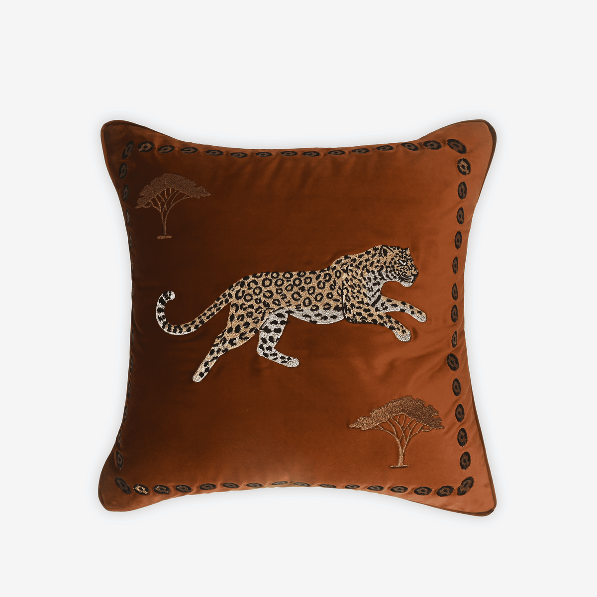 Amber Royal Leopard Cushion Cover