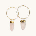 Aura Quartz dangling earning