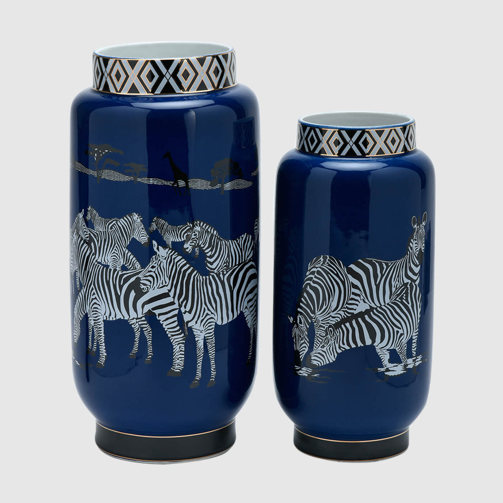 Zanzibar Jar , Large , Blue