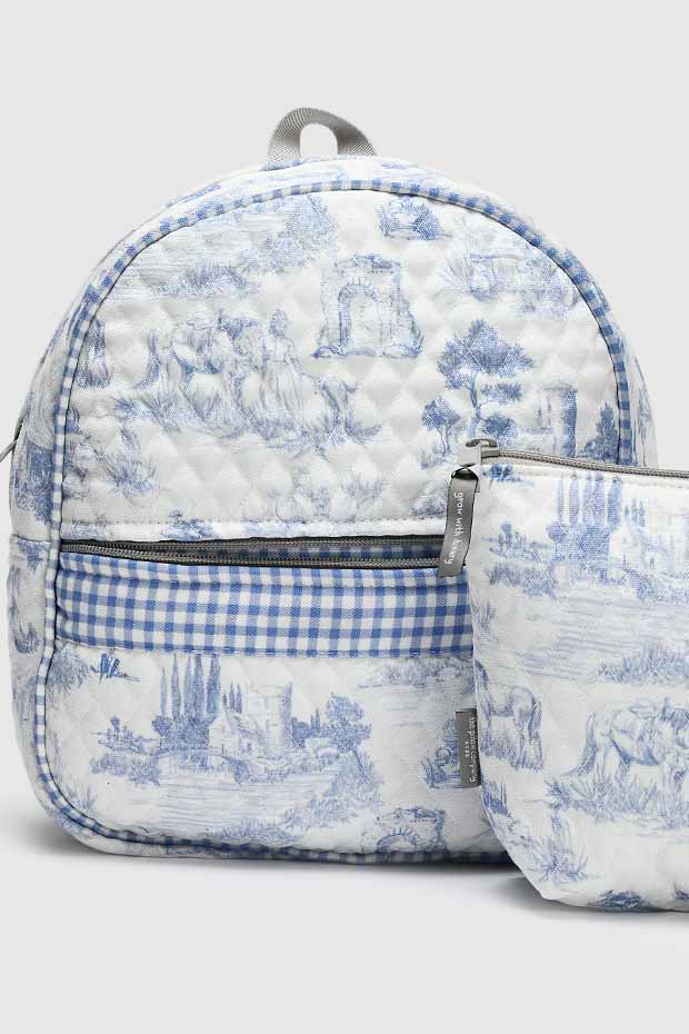 Toile Whimsichal Backpack , Blue