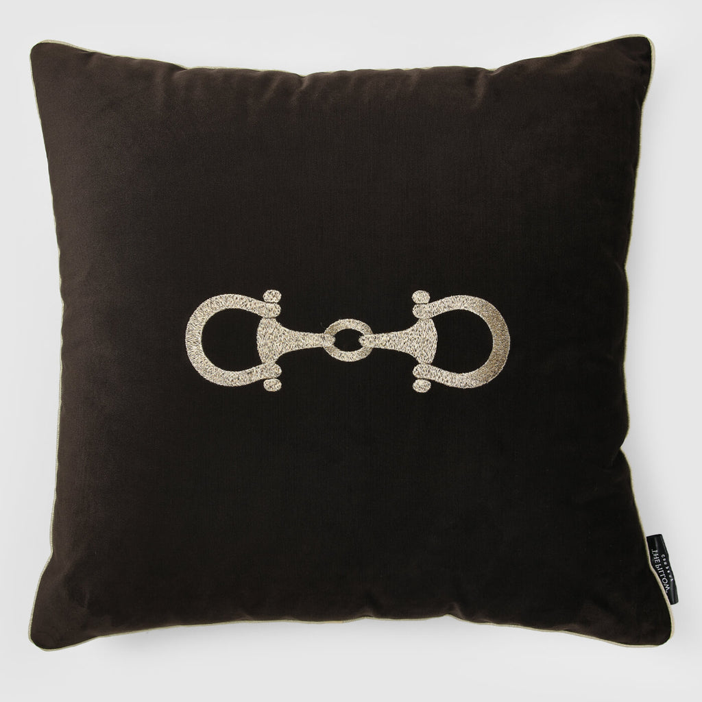 Equestrian Large Snaffle Cushion Cover