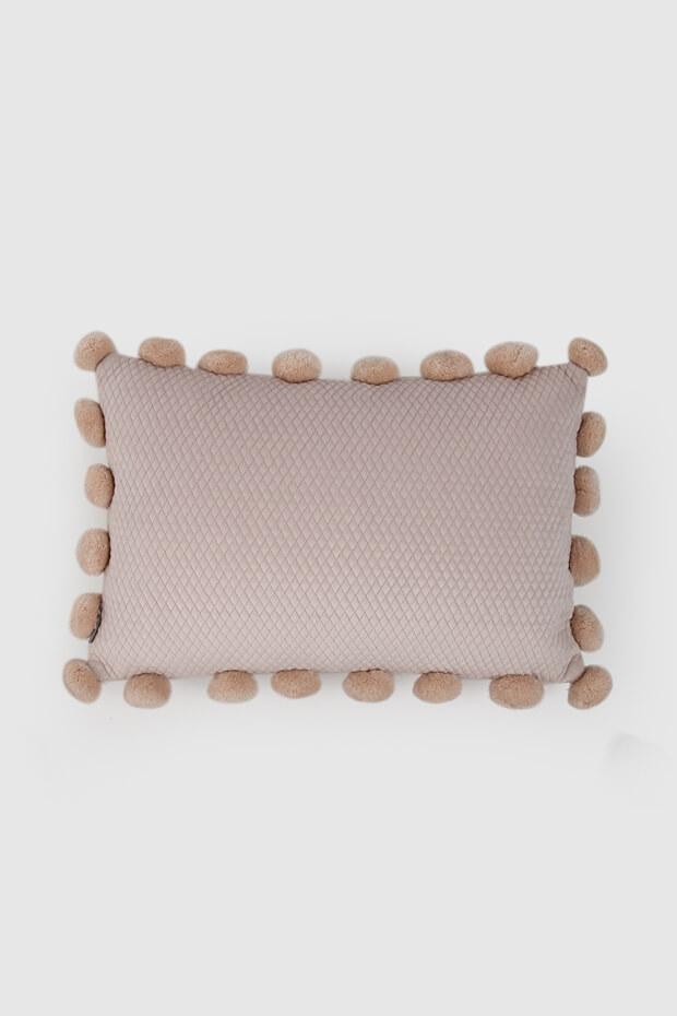 Ashton Whimsical Quilted lumbar Cushion Cover, Pink