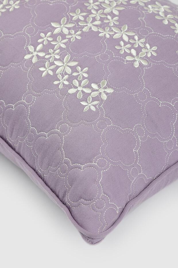 Love Quilted Cotton Cushion Cover , Lavender