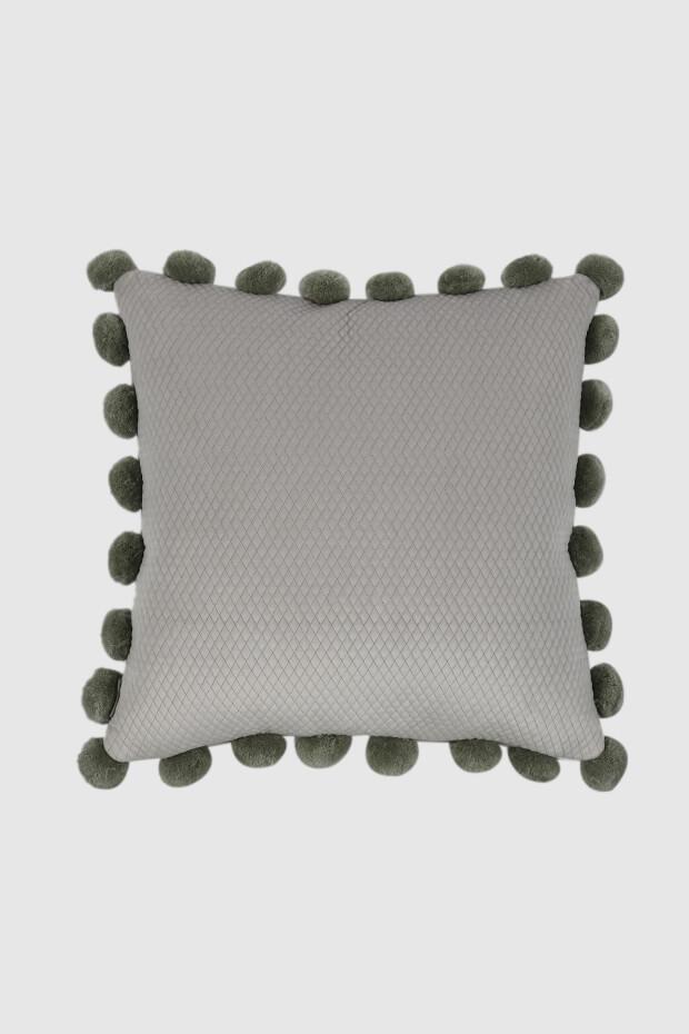 Ashton Whimsical Quilted Cushion Cover, Grey