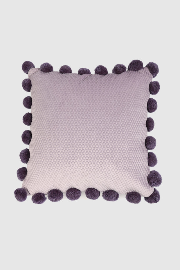 Ashton Whimsical Quilted Cushion Cover , Lavender