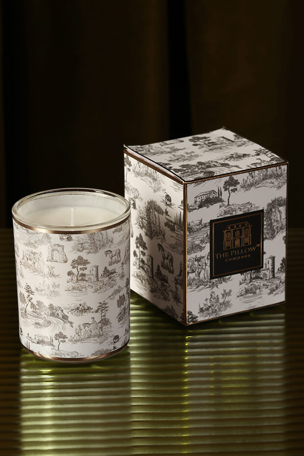 Toile Candle Jar