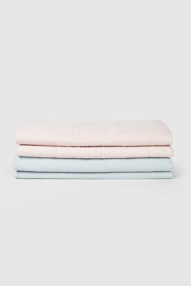 Farrah Cotton Quilted Bedspread , Pink
