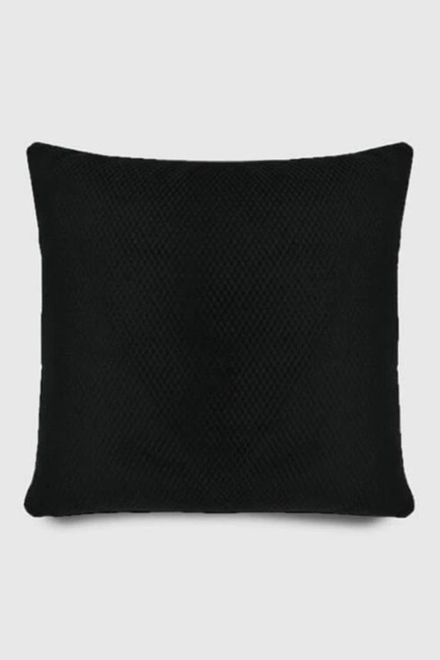 Ashton Classic Quilted Cushion Cover , Black