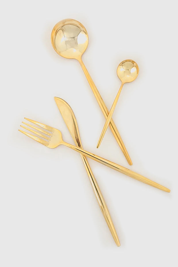 Imperial 24 karat Gold Plating Cutlery Set