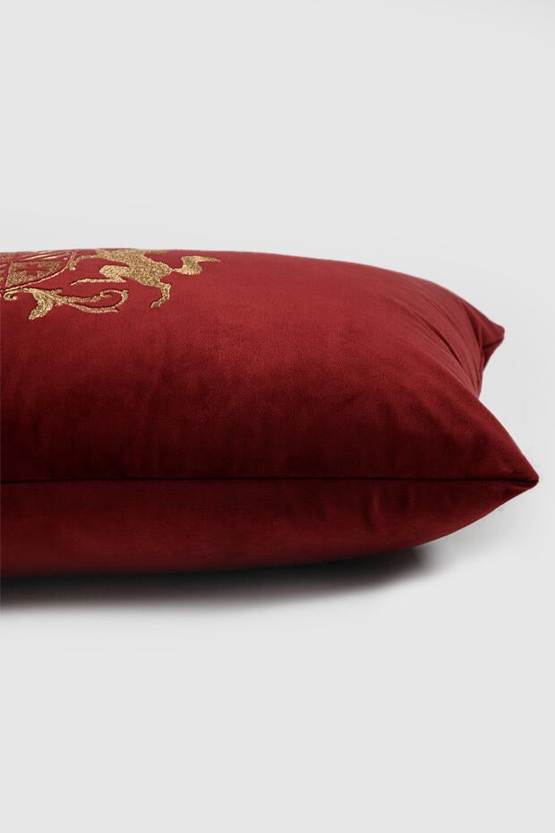 Knighthood Lumbar Cushion Cover , Red