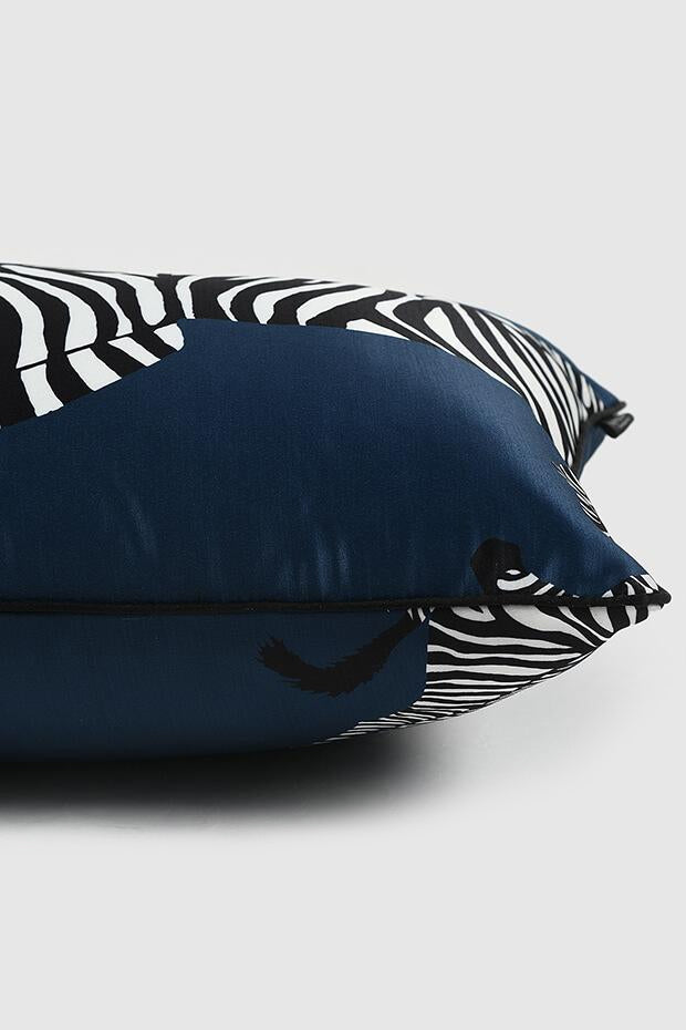 Zanzibar Lumbar Cushion Cover , Blue