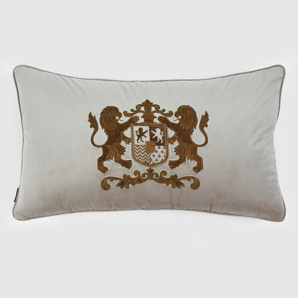 Dynasty Lumbar Cushion Cover , Beige